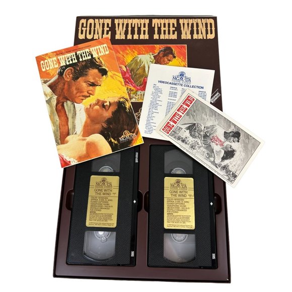 Vintage Deluxe GONE WITH THE WIND 2 VHS Box Set MGM/UA Souvenir Booklet - Picture 7 of 13